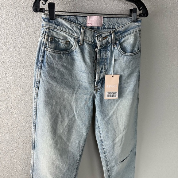 New REVICE Denim Ex-Boyfriend Jeans Player One Denim Distressed Women’s Size 28 - Picture 4 of 16